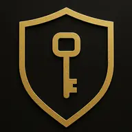 AI SEO Unlocked logo: a gold key inside a shield